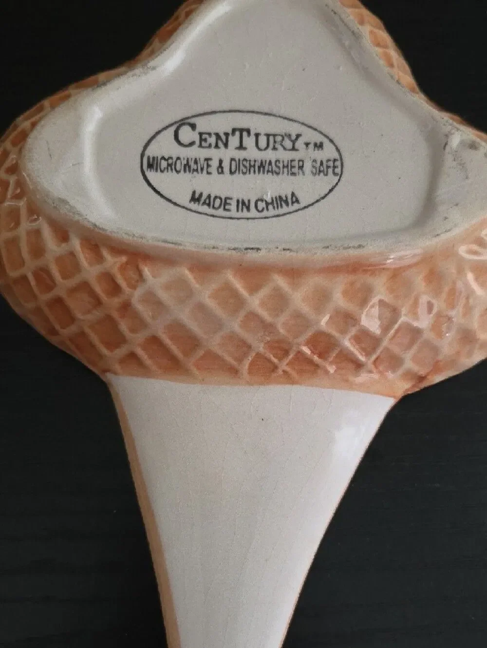 Vintage Ice Cream Cone Ceramic Small Dishes/Trinket Dish